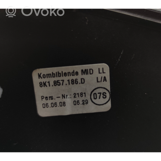Audi A4 S4 B8 8K Radion/GPS-laitteen pääyksikön kehys 8K1857186D
