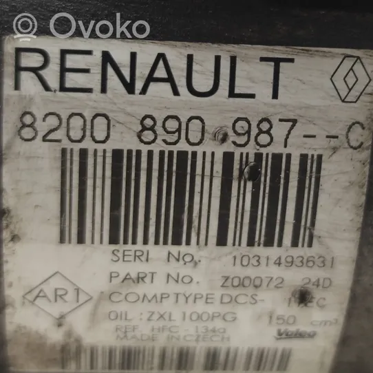 Renault Laguna III Kompresor / Sprężarka klimatyzacji A/C 8200890987