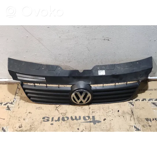 Volkswagen Transporter - Caravelle T5 Grille calandre supérieure de pare-chocs avant 7H0807101