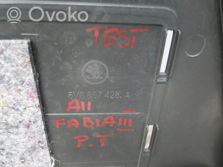 Skoda Fabia Mk1 (6Y) Autres éléments garniture de coffre 6V6867428A