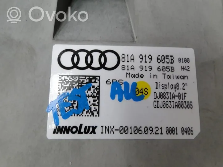 Audi Q2 - Radio/CD/DVD/GPS-pääyksikkö 81A919605B