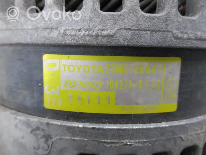 Toyota RAV 4 (XA50) Generator/alternator 
