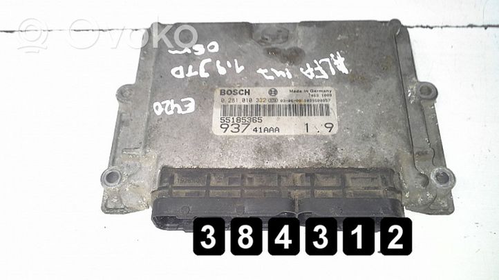 Alfa Romeo 147 Calculateur moteur ECU 55185365