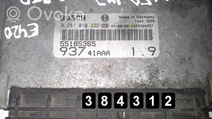 Alfa Romeo 147 Sterownik / Moduł ECU 55185365