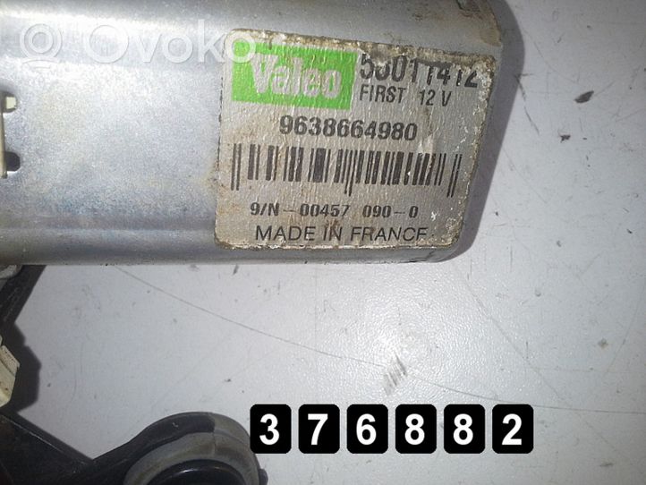 Peugeot 307 Takalasinpyyhkimen moottori 9638664980