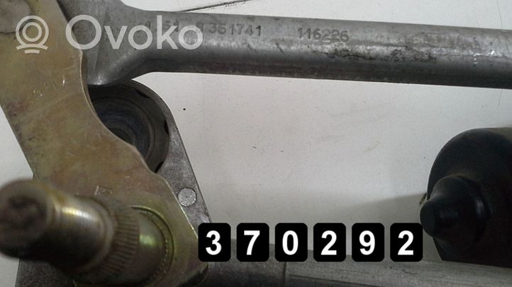 BMW 5 E39 Mechanizm i silniczek wycieraczek szyby przedniej / czołowej 61618361741