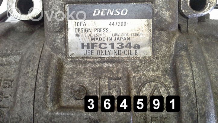 Mitsubishi Pajero Ilmastointilaitteen kompressorin pumppu (A/C) 2800 4472000537 hfc134a