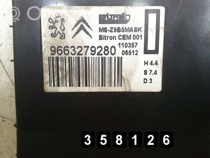 Citroen C6 Motorsteuergerät/-modul 9663279280