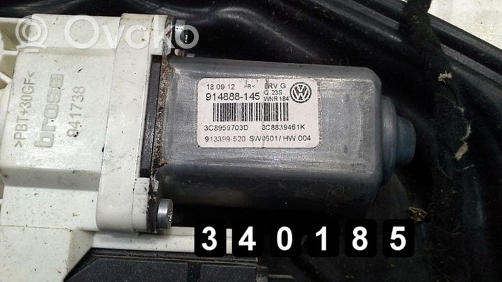 Volkswagen PASSAT CC Priekinio el. Lango pakėlimo mechanizmo komplektas 914888-145