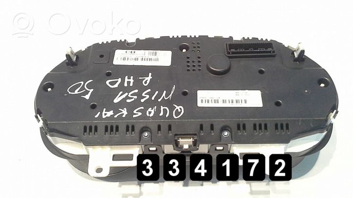 Nissan Qashqai Compteur de vitesse tableau de bord 24810brs51a