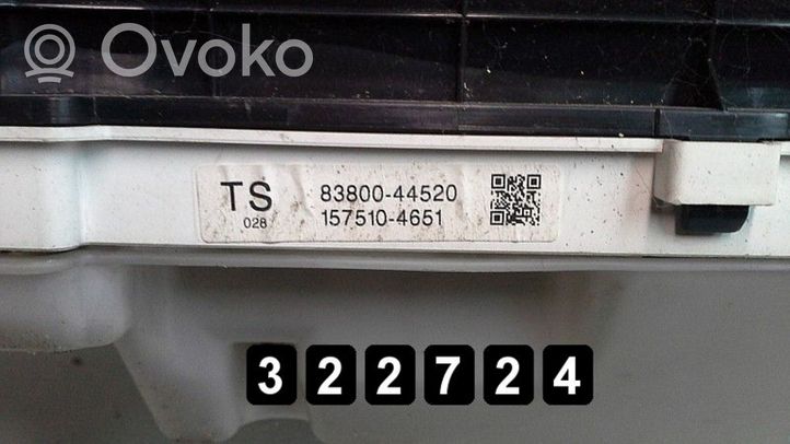 Toyota Avensis Verso Spidometras (prietaisų skydelis) 8380044520