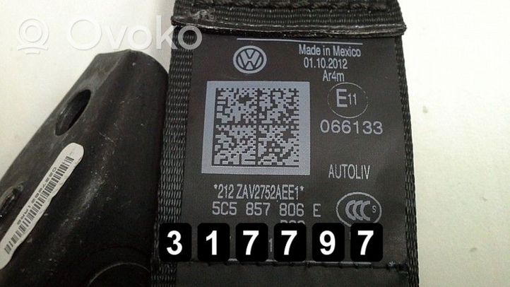 Volkswagen Beetle A5 Cintura di sicurezza anteriore 5C5857806E