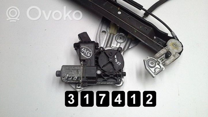 Opel Meriva A Front door window regulator with motor 