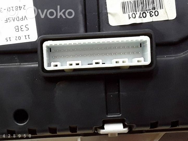 Nissan NV200 Compteur de vitesse tableau de bord 248103LS3B