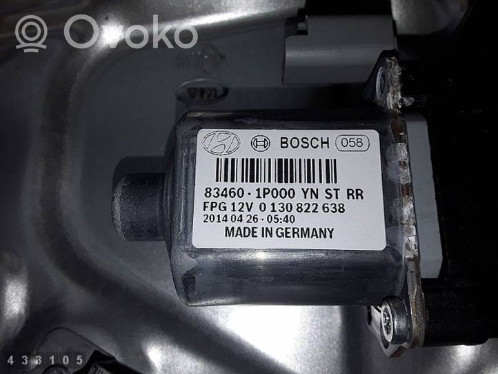 KIA Venga Mécanisme lève-vitre de porte arrière avec moteur 834601P000