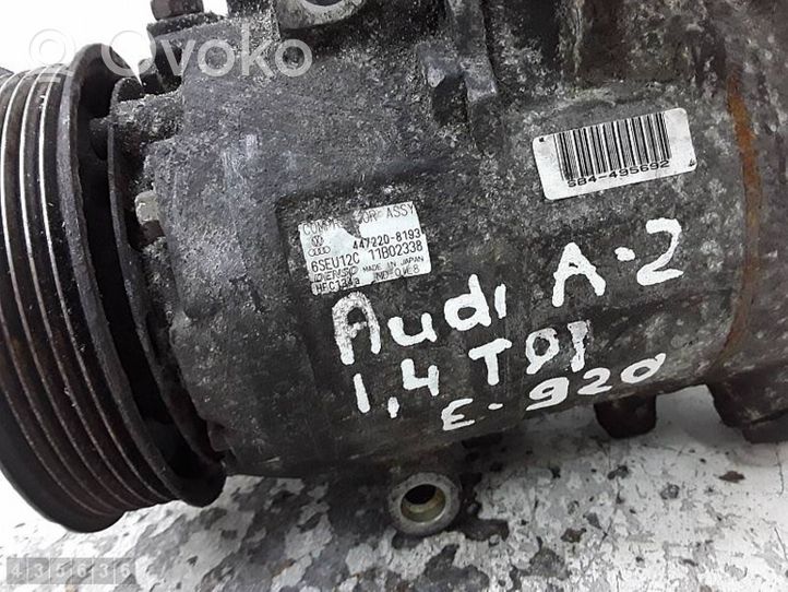 Audi A2 Ilmastointilaitteen kompressorin pumppu (A/C) 4472208193