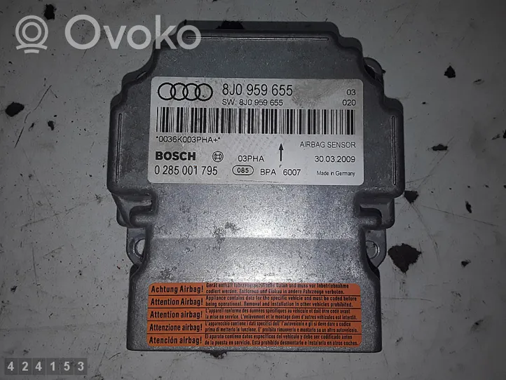 Audi TT TTS Mk2 Sterownik / Moduł Airbag 8J0959655