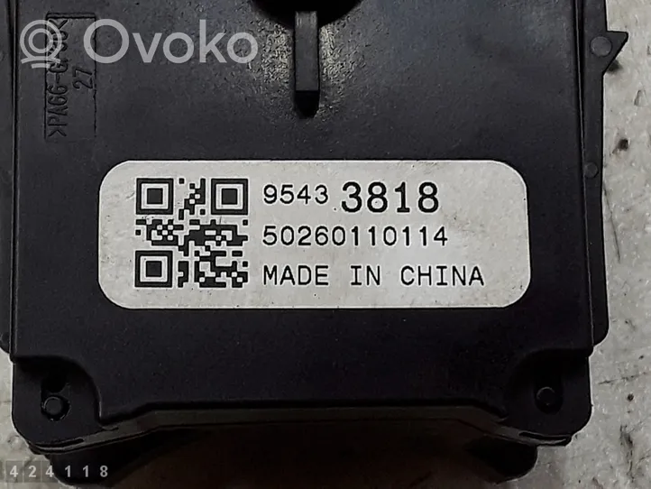 Opel Astra J Wiper switch 95433818