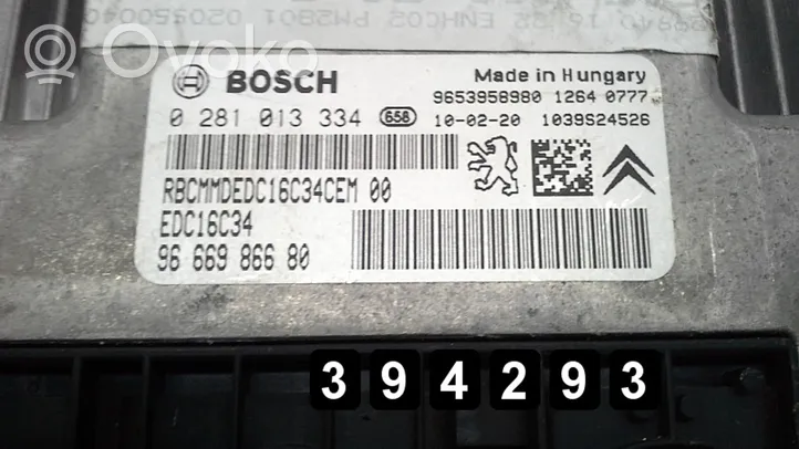 Peugeot 5008 Kit calculateur ECU et verrouillage 