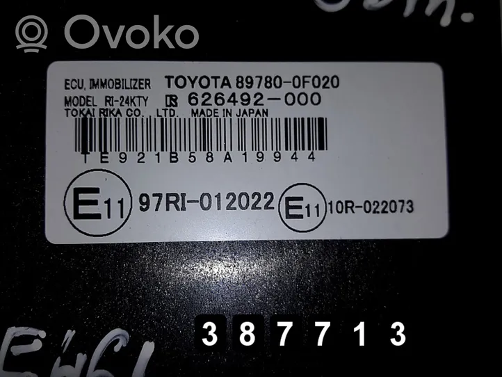 Toyota Corolla Verso E121 Užvedimo komplektas 