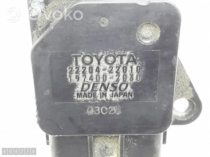 Toyota RAV 4 (XA10) Misuratore di portata d'aria 2220422010