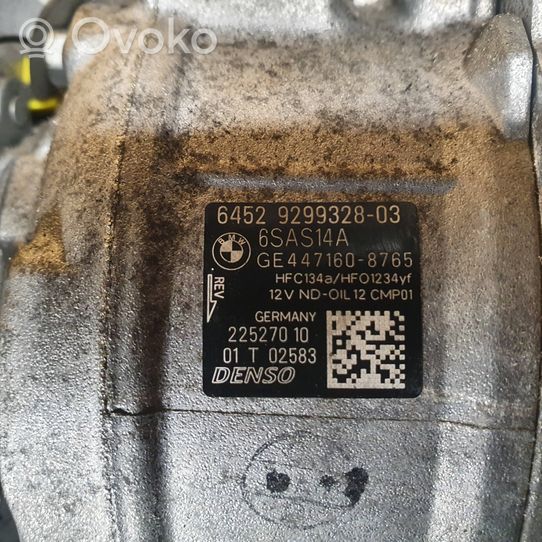 BMW X1 F48 F49 Ilmastointilaitteen kompressorin pumppu (A/C) 9299328