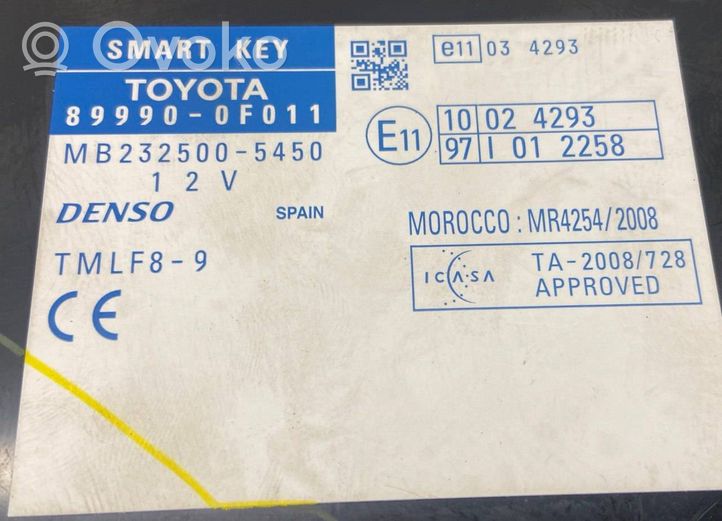 Toyota Verso Altre centraline/moduli 899900F011