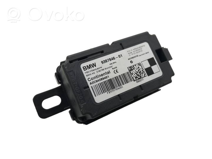 BMW 3 F30 F35 F31 Module de pression des pneus 61359397846