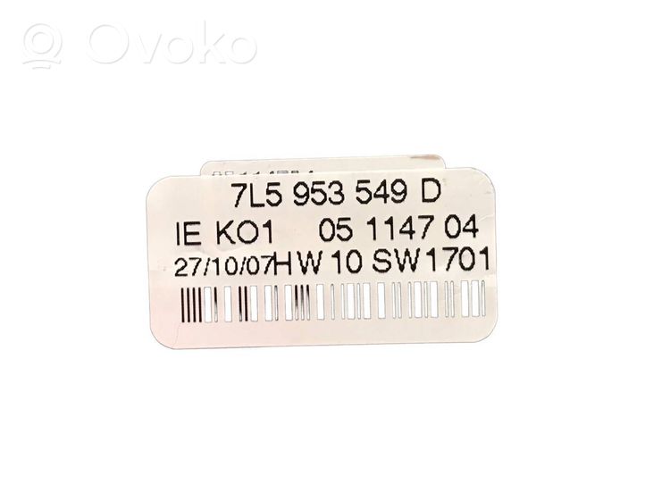 Porsche Cayenne (9PA) Interruptor/palanca de limpiador de luz de giro 7L5953549D