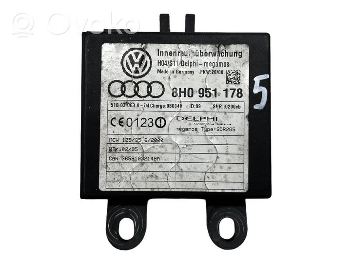 Audi A4 S4 B7 8E 8H Hälytyksen ohjainlaite/moduuli 8H0951178