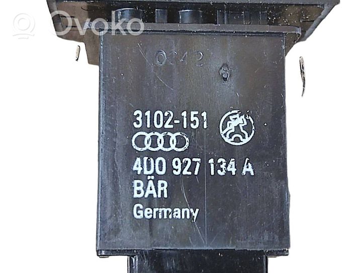 Audi A8 S8 D3 4E Interruttore ESP (controllo elettronico della stabilità) 4D0927134A