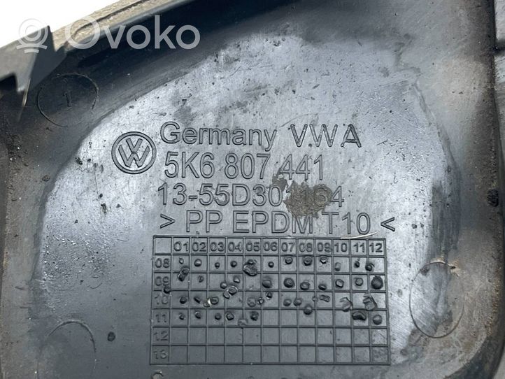 Volkswagen Golf VI Rear bumper row hook cap/cover 5K6807441