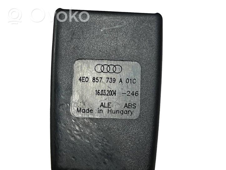 Audi A8 S8 D3 4E Boucle de ceinture de sécurité arrière 4E0857739A