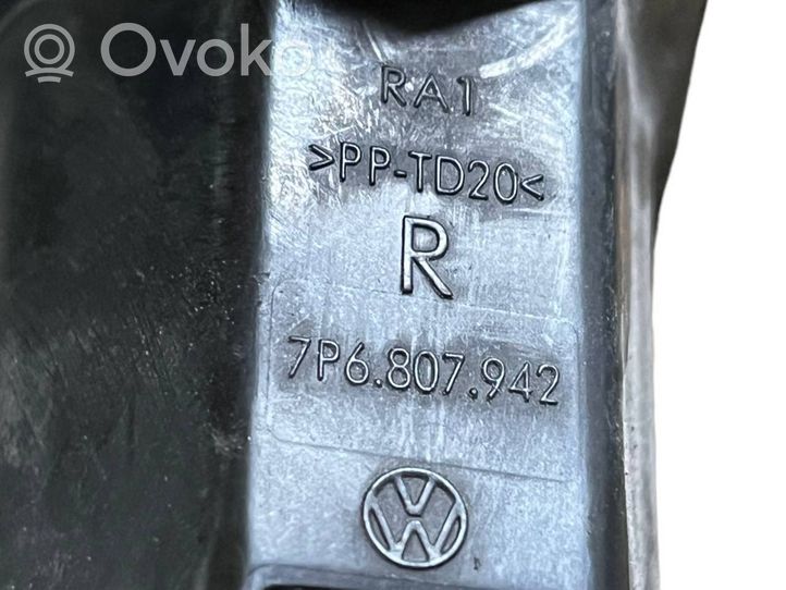 Volkswagen Touareg II Headlight washer spray nozzle 7P6955104A