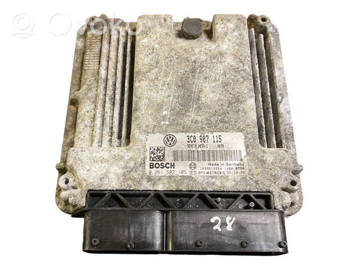 Volkswagen PASSAT B6 Engine control unit/module 3C0907115