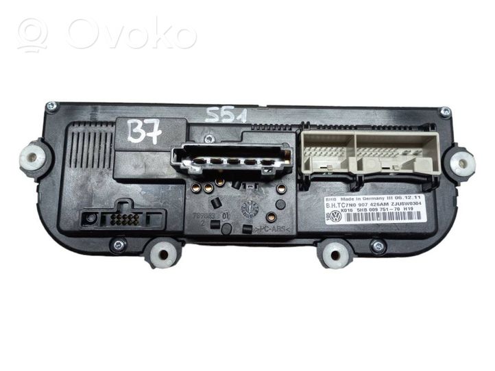 Volkswagen PASSAT B7 Climate control unit 7N0907426AM