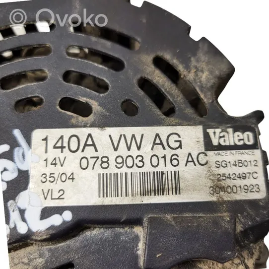 Audi A4 S4 B6 8E 8H Generaattori/laturi 078903016AC