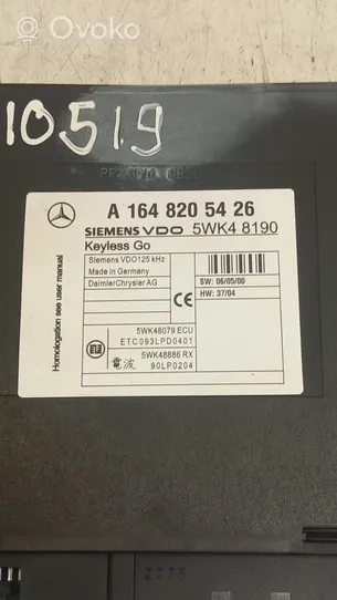 Mercedes-Benz ML W164 Module de contrôle sans clé Go A1648205426