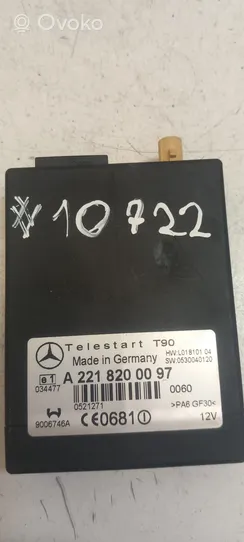 Mercedes-Benz E W211 Unité de commande, module téléphone A2218200097