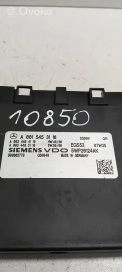 Mercedes-Benz E W211 Centralina/modulo scatola del cambio A0015453116