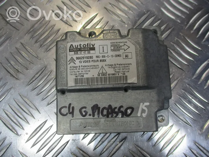Citroen C4 I Picasso Sterownik / Moduł Airbag 9662919280