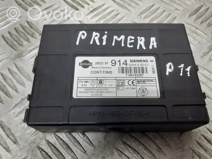 Nissan Primera Korin keskiosan ohjainlaite 285519F914