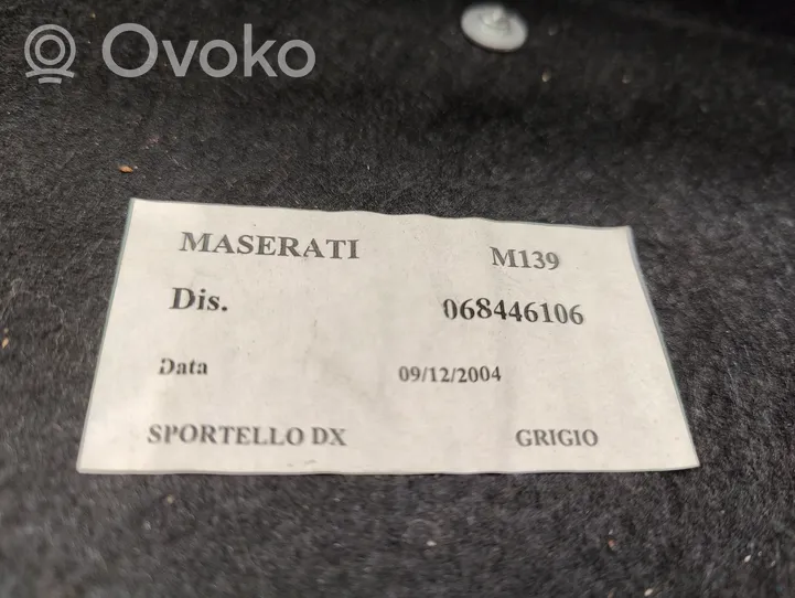 Maserati Quattroporte Garniture, revêtement de coffre 068446106