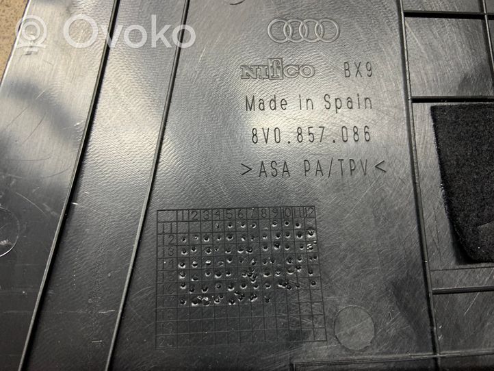 Audi A3 S3 8V Kojelaudan sivupäätyverhoilu 8V0857086