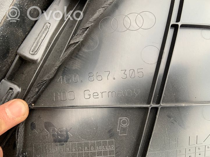 Audi A6 S6 C7 4G Rivestimento del pannello della portiera posteriore 4G0867305