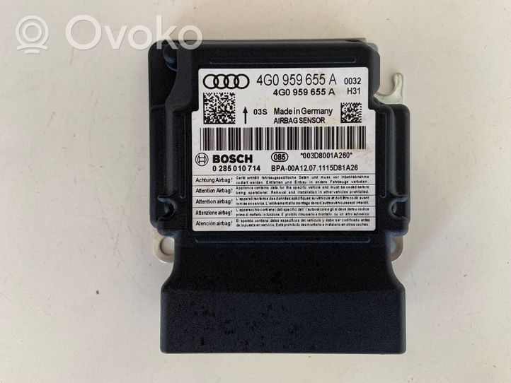 Audi A7 S7 4G Turvatyynyn ohjainlaite/moduuli 4G0959655A