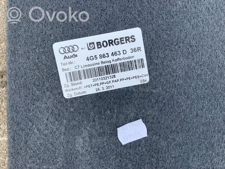 Audi A6 S6 C7 4G Wykładzina podłogowa bagażnika 4G5863463D