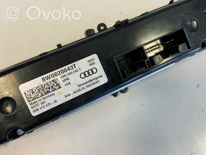 Audi A4 S4 B9 Panel klimatyzacji 8W0820043T