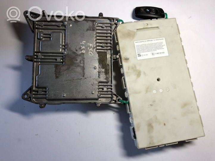 BMW 3 F30 F35 F31 Juego de cerradura y set ECU del motor 8604210