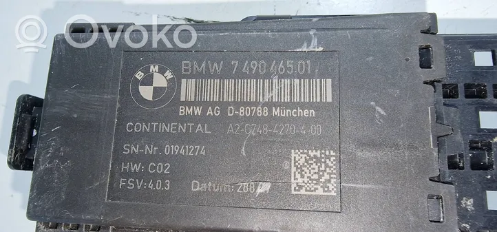 BMW 1 F20 F21 Sėdynės valdymo blokas 7490465